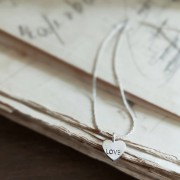 "LOVE" Heart Necklace
